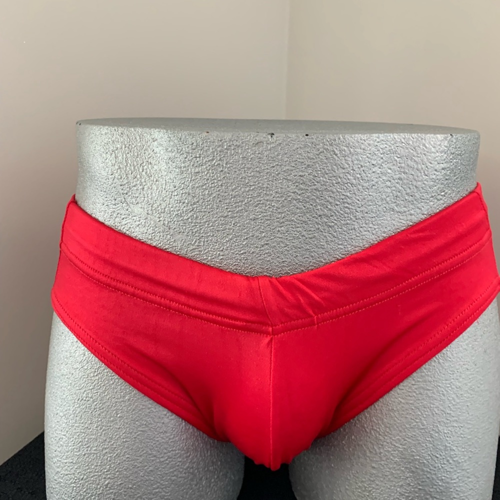 Bright Red Bikini -w Drawstring  Z600*